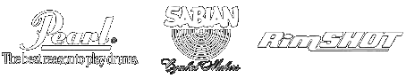 Pearl Drums, Sabian Cymbals, RimSHOT Drumsticks